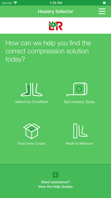 Screenshot #1 pour L&R Hosiery Selector