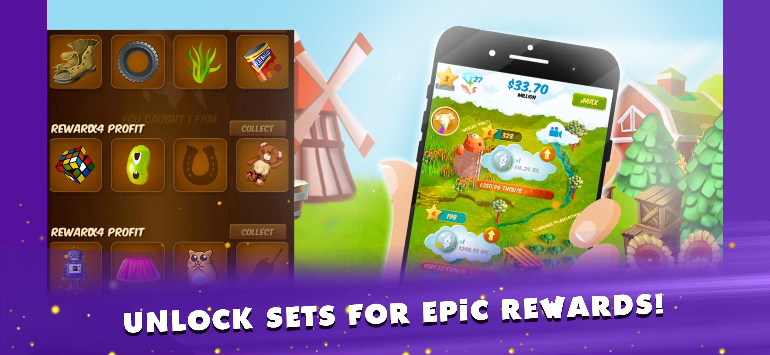 Idle Farming: Rainbow Village