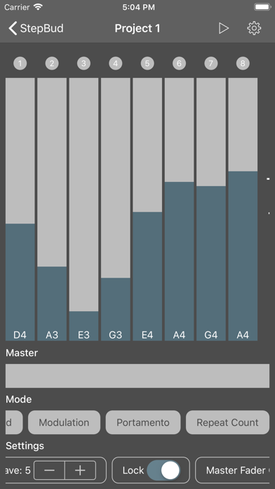 Screenshot #1 pour StepBud - AUv3 MIDI Sequencer