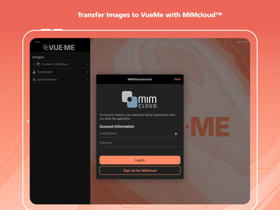 VueMe iPad screenshot 4 - Medical app