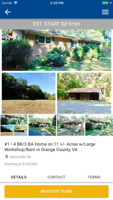 Nicholls Auction Group Screenshot