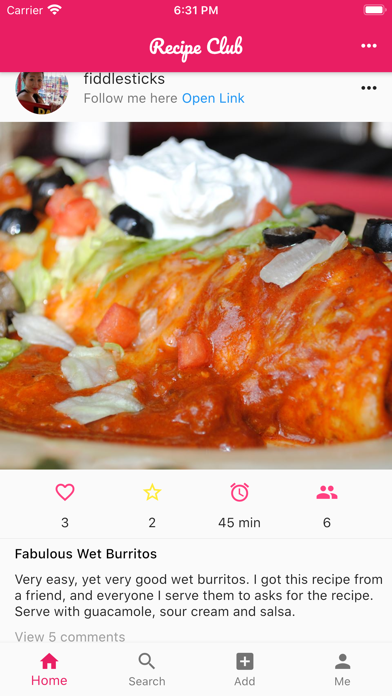 Screenshot #2 pour Recipe Club App