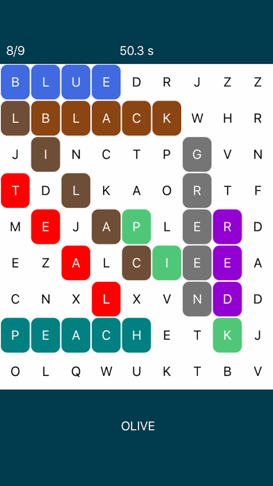 #5. Word Search Wear - Watch game (iOS) By: Tocapp Games S.L.