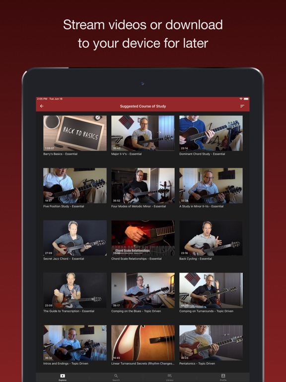 Barry Greene Video Lessons iPad screenshot 5 - Music app