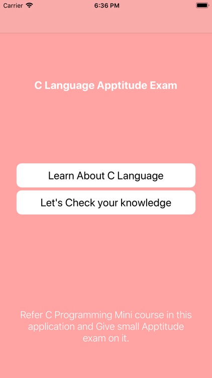 C Programming & Apptitude Exam