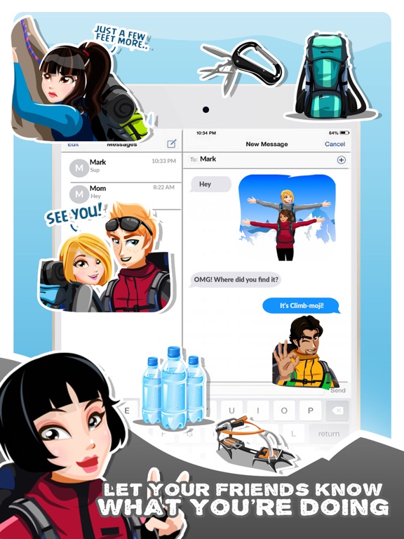 Screenshot #6 pour Mountain Climbing Gif Stickers