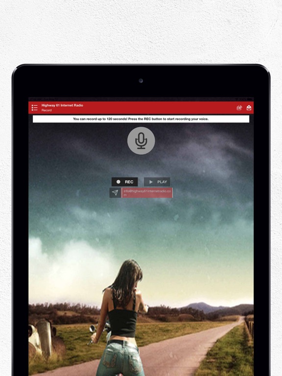 Highway 61 Internet Radio iPad screenshot 6 - Music app