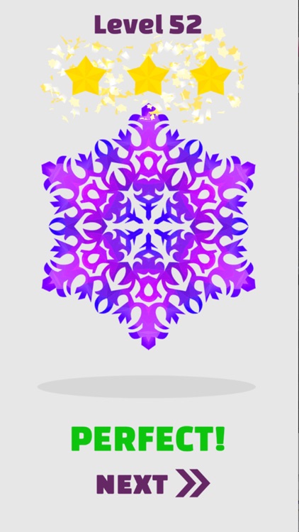 Snowflakes - Paper Puzzle screenshot-4