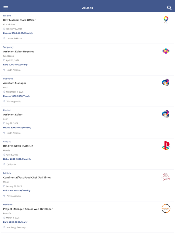 Nokri iPad screenshot