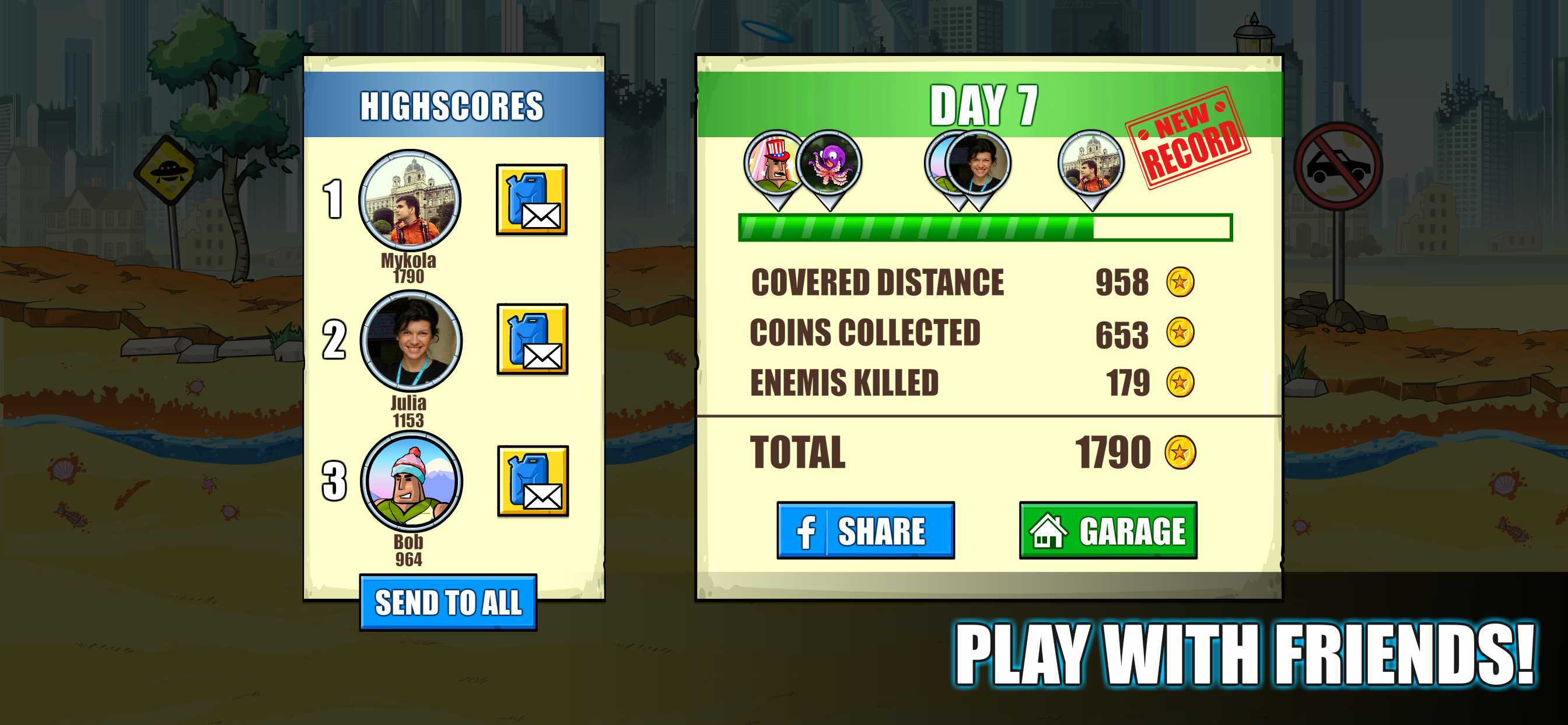 Mad Day - Truck Distance Game