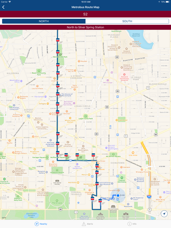 DC Mass Transit • metro + bus iPad screenshot 8 - Navigation app