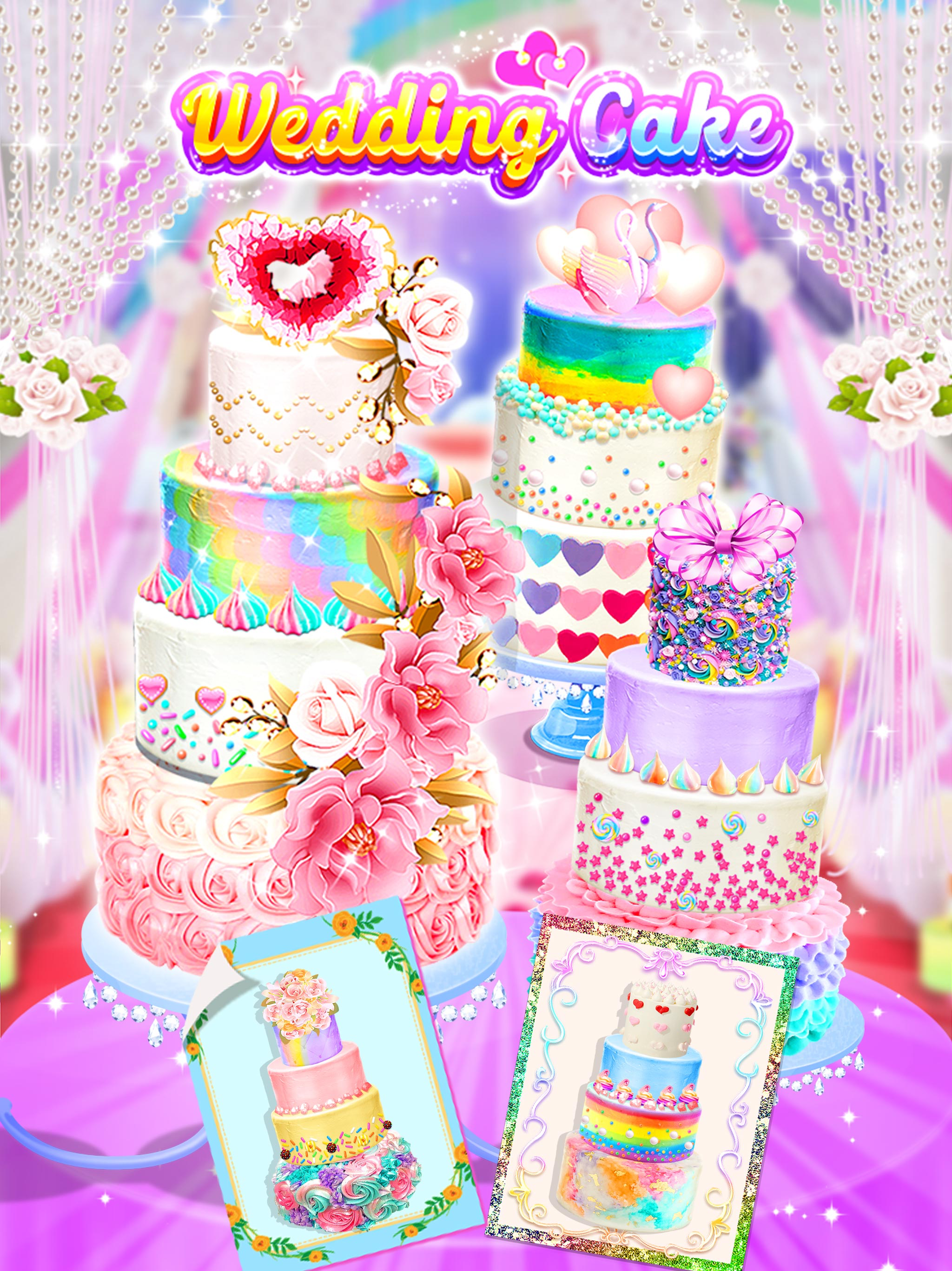 Wedding Rainbow Cake