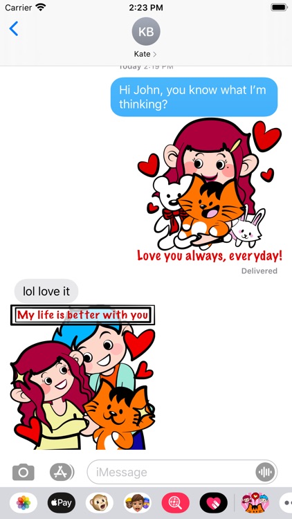 Kikimoji Love You Lots screenshot-4