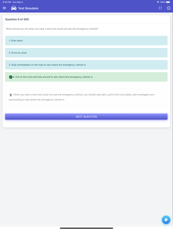 NC DMV Test iPad screenshot