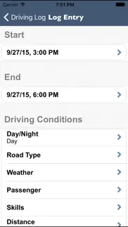 teen driving log iphone screenshot 3