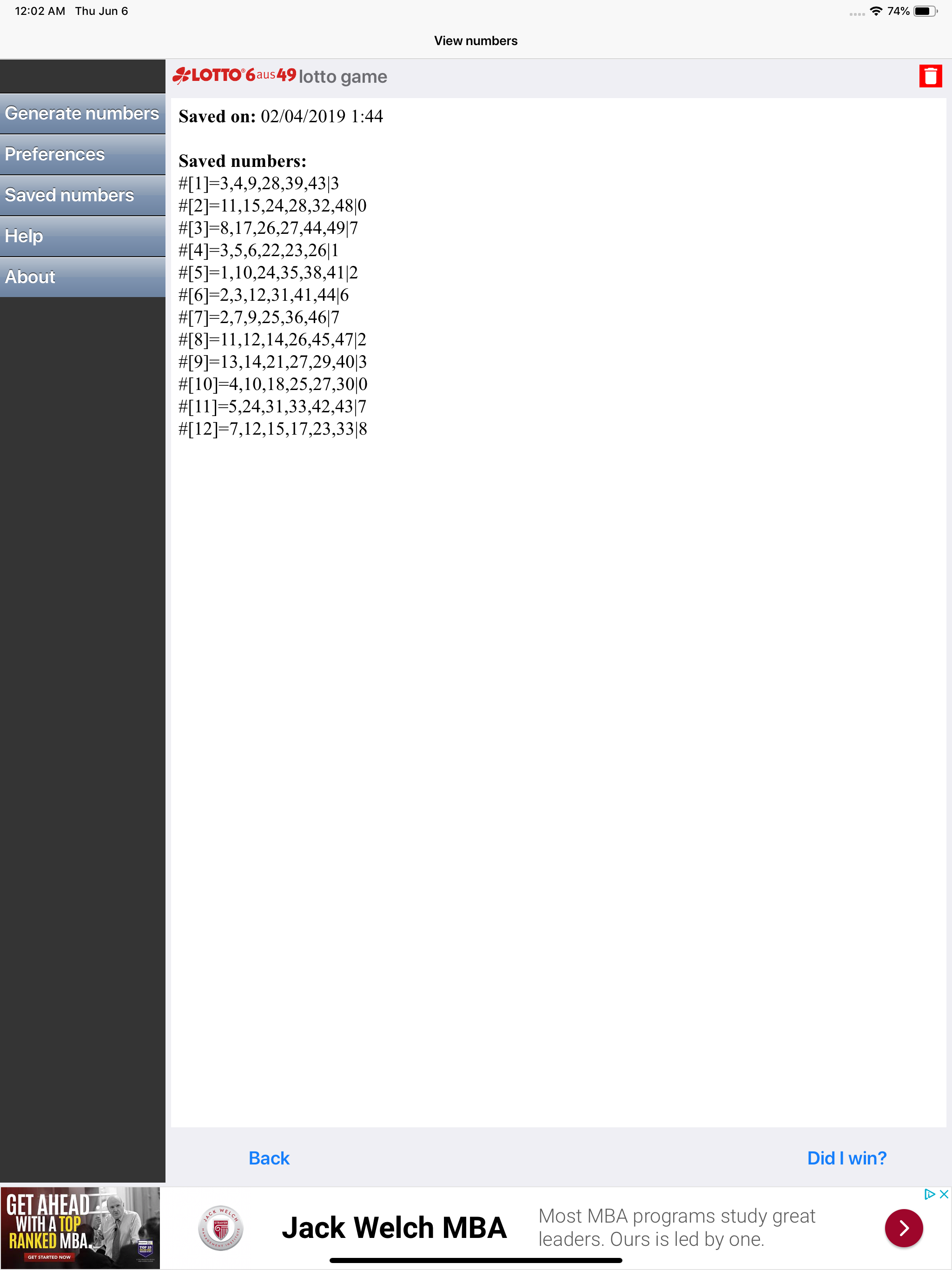 SlickLotto screenshot 9