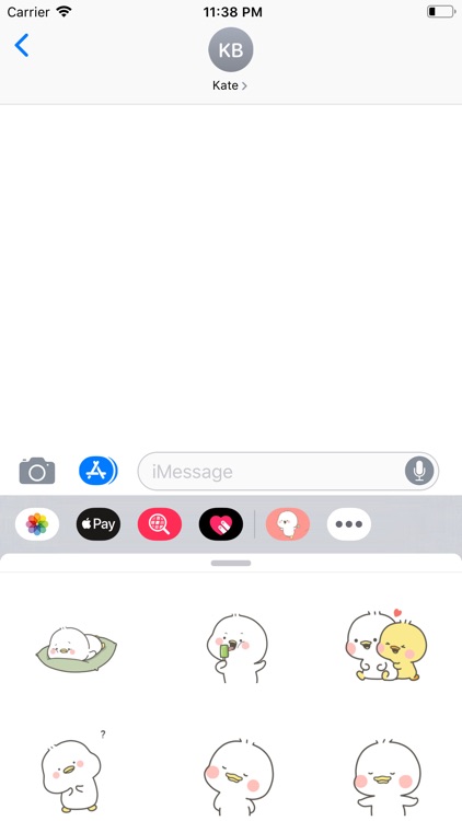 Lovely Duck Animated Stickers