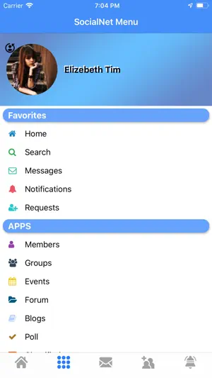 Stars Social Net screenshot 1