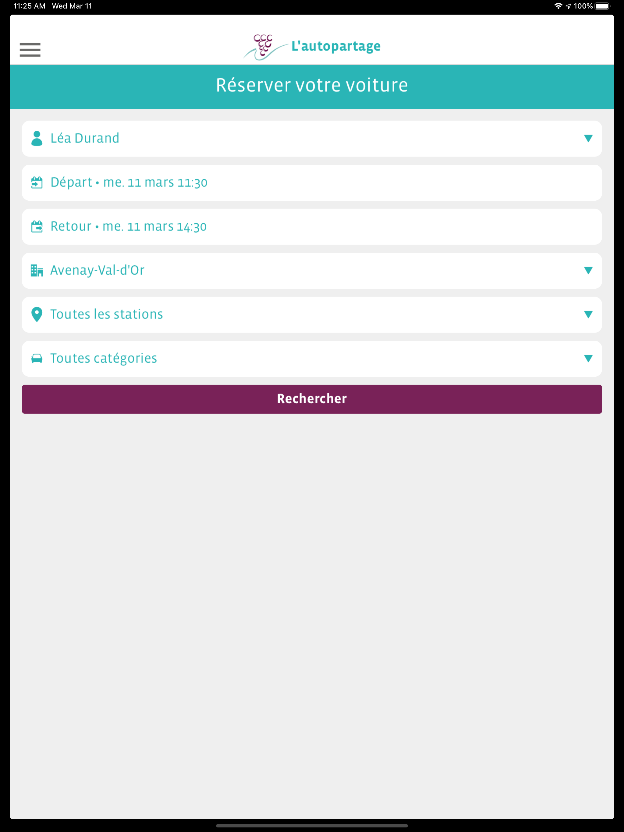 Autopartage CCGVM screenshot 6