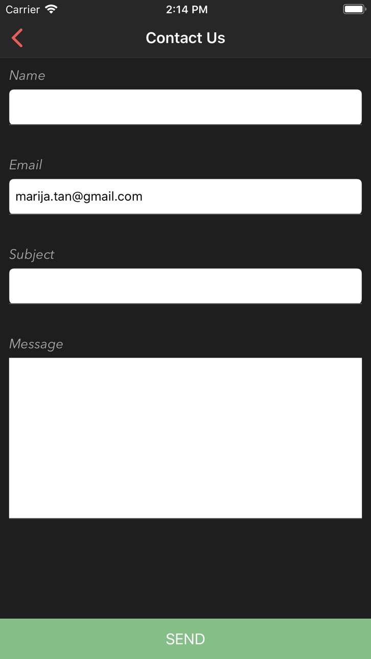 iPhone screenshot