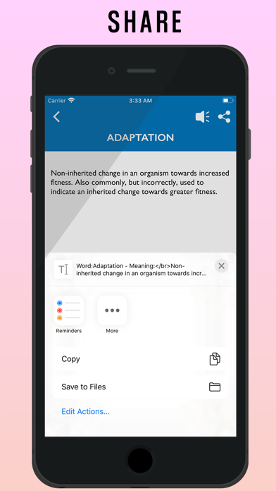 Pathology Dictionary Pro iPhone screenshot