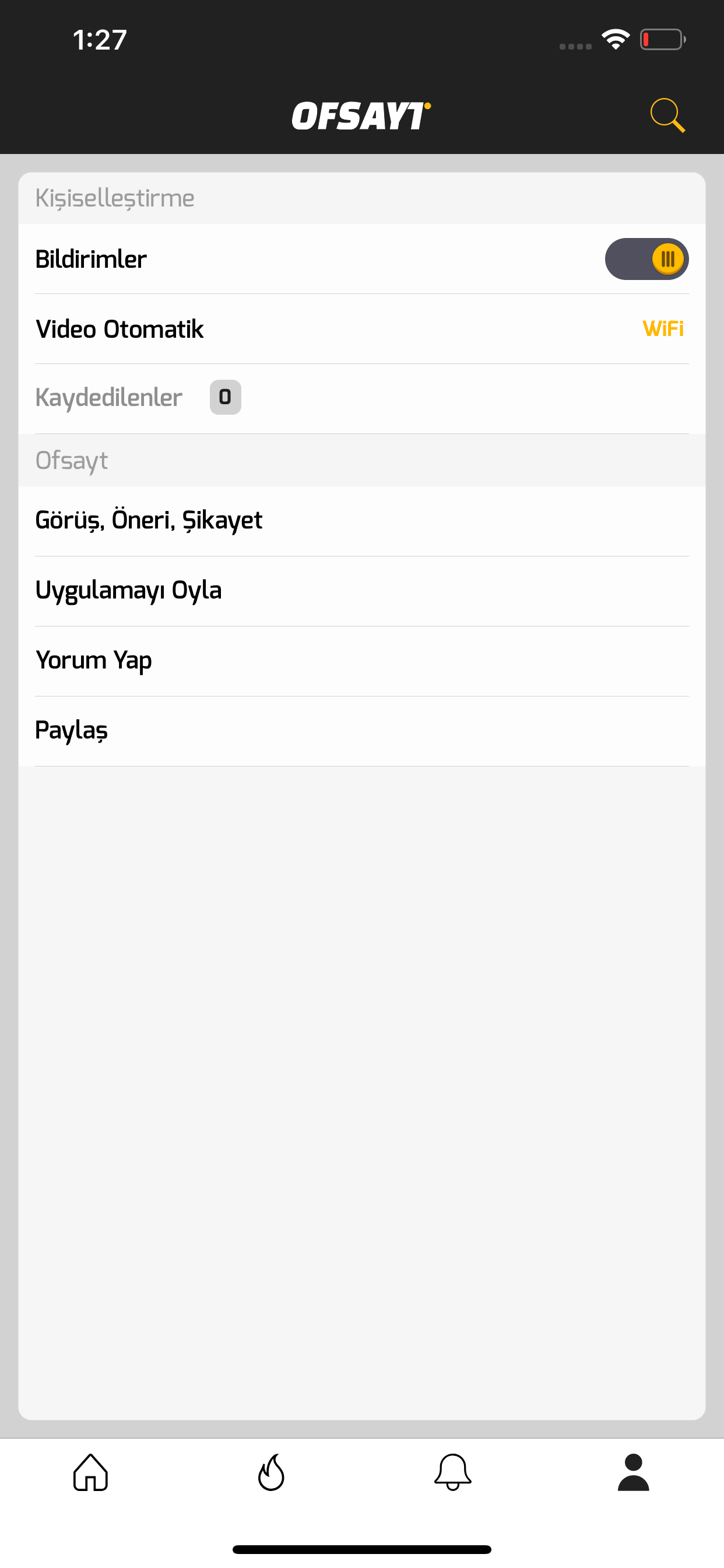 Ofsayt