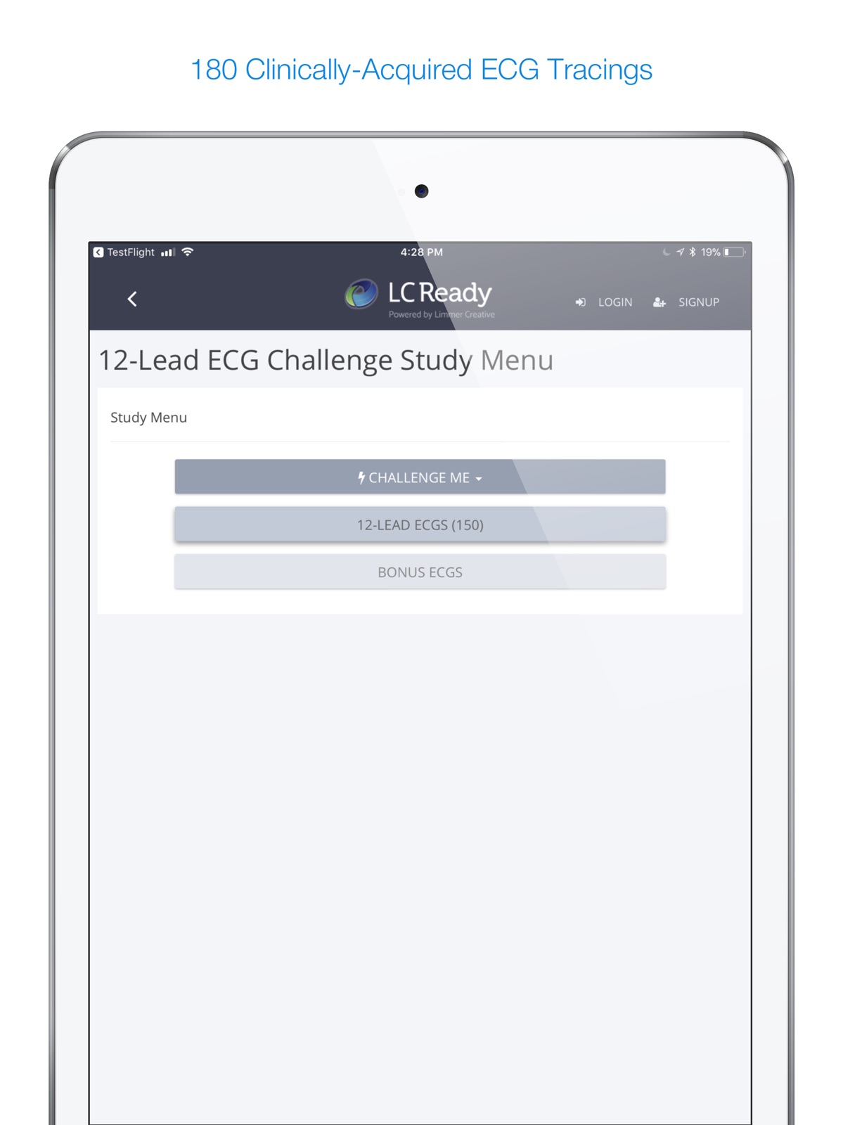 12 Lead ECG Challenge ipad screenshot 2