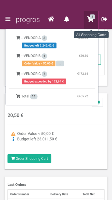 progros Order screenshot 3