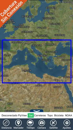 Captura de pantalla de Mar Mediterráneo GPS HD Cartas en iPhone 8