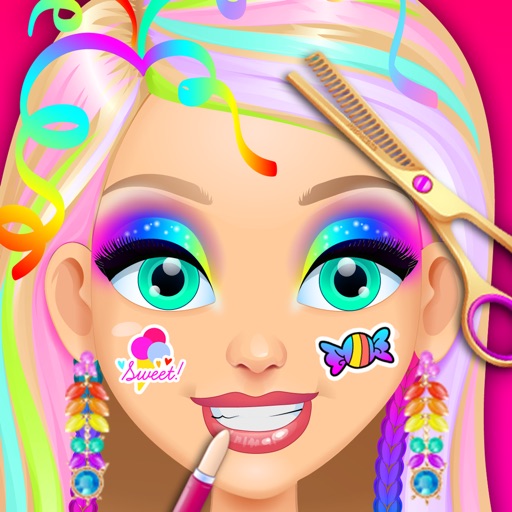 Rainbow Princess Hair Salon icon