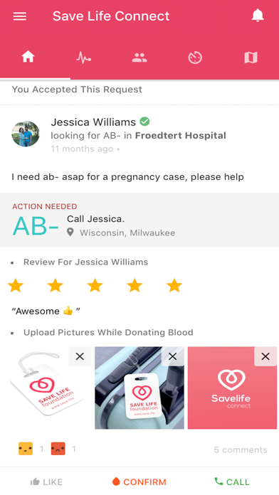 Save Life Connect iPhone screenshot 4 - Social Networking app
