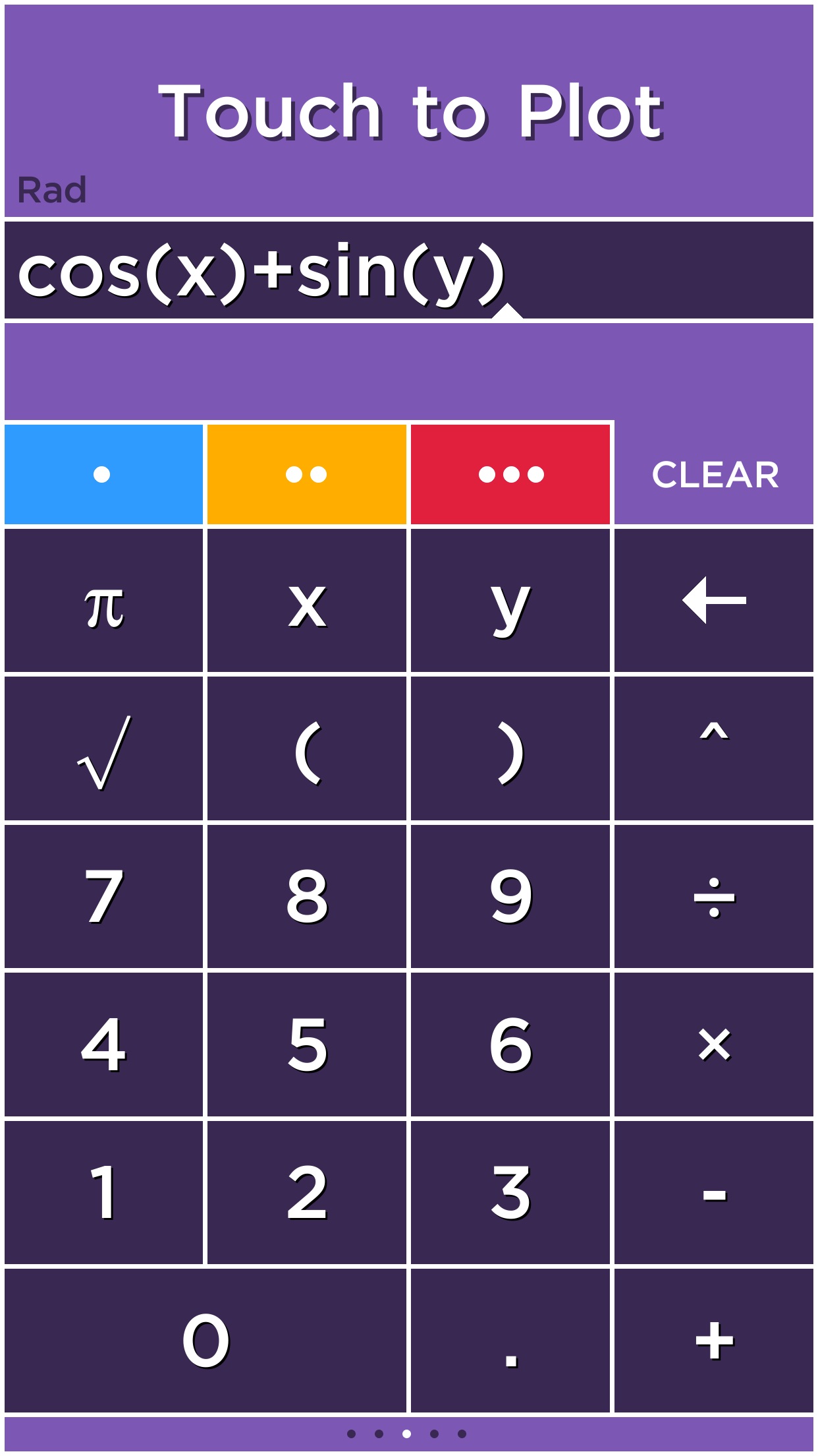 Screenshot do app Solve - Graphing Calculator