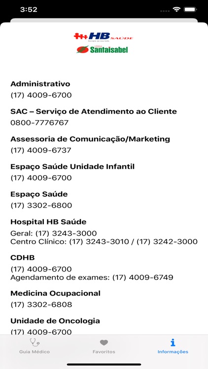 Guia Med. HBSaude Santa Isabel