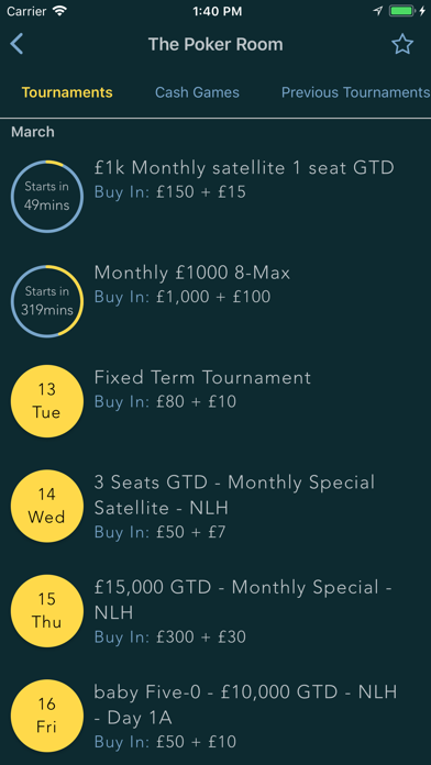 Grosvenor Poker Live Screenshot