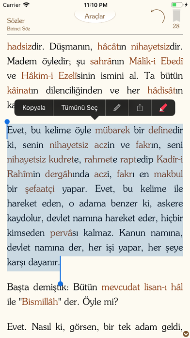 Risale-i Nur Külliyatı - SÖZ Screenshot