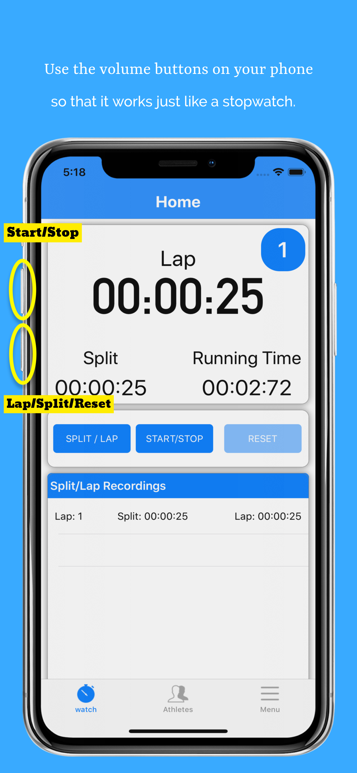 Performalytics Stopwatch screenshot 5