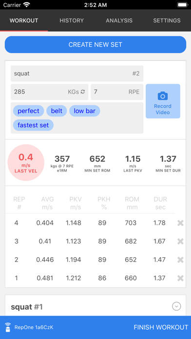 RepOne Personal Screenshot