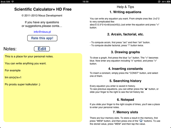Screenshot #6 pour Scientific Calculator+ HD