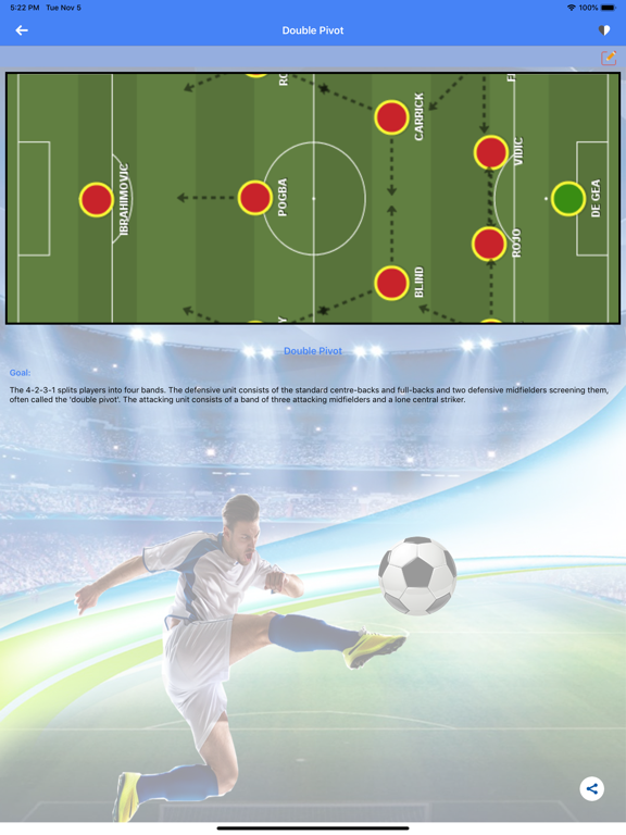 Football Tutorial App iPad screenshot 7 - Sports app
