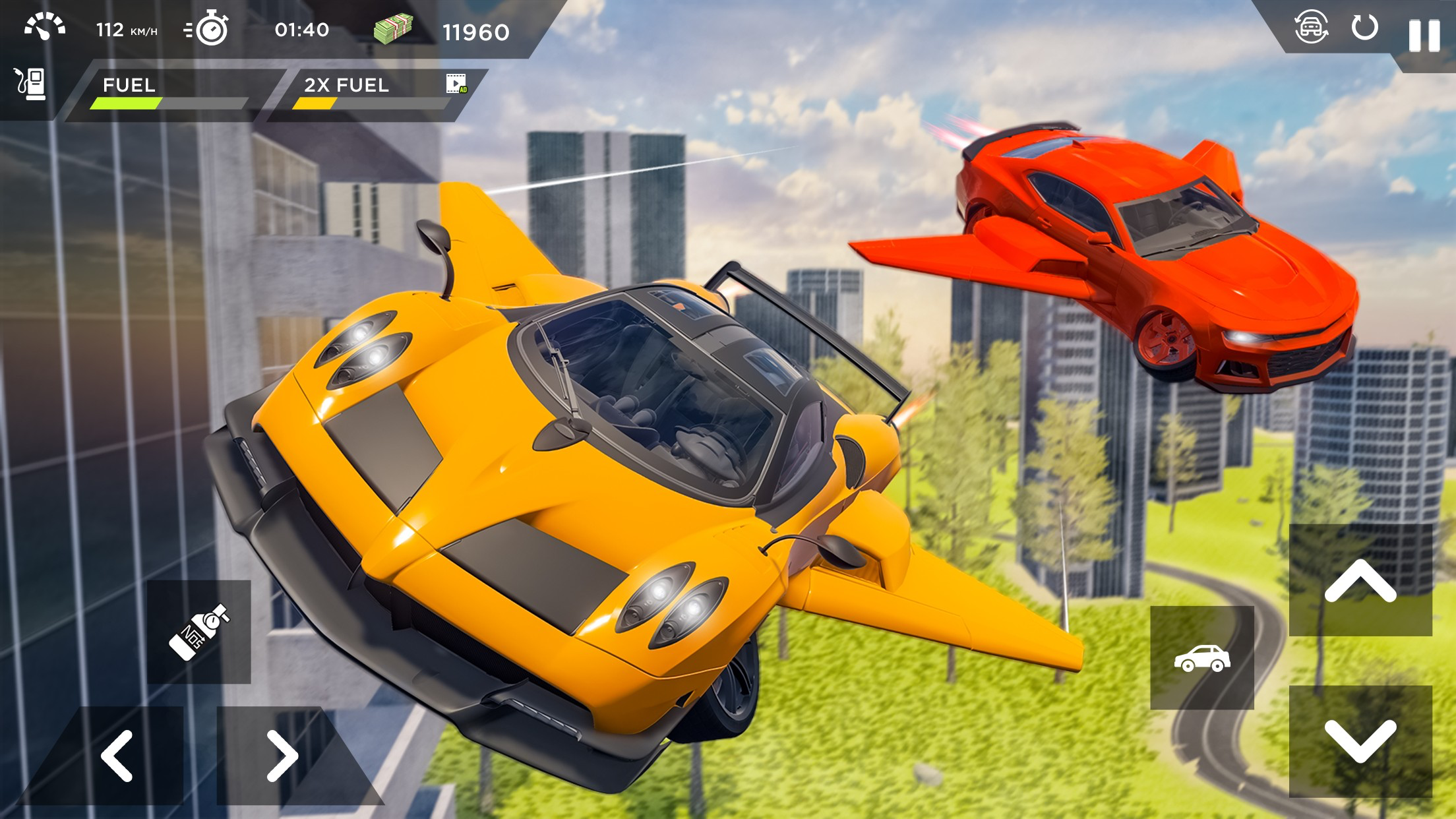 Flying Car Sim: Car Games 2022