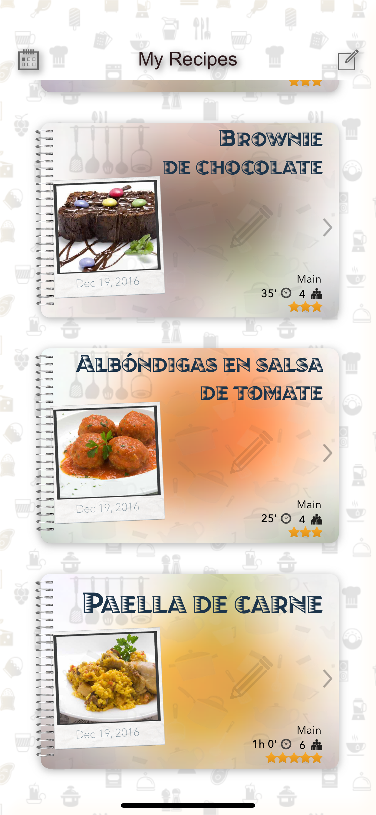 MR Recipes - Recipes Organizer