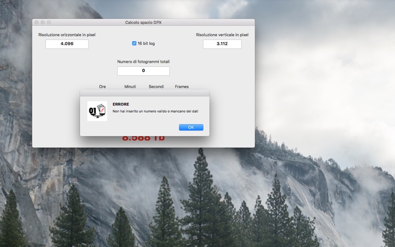Screenshot #3 pour Calcolo spazio Scansione DPX