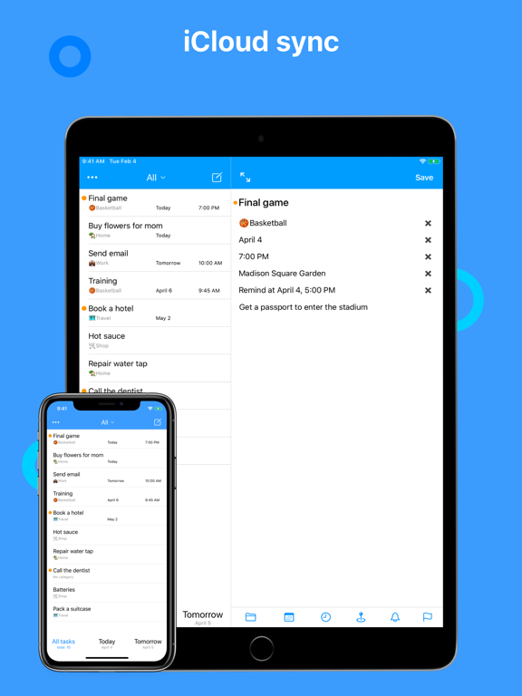 Taskline - task manager, notes iPad screenshot 6 - Productivity app