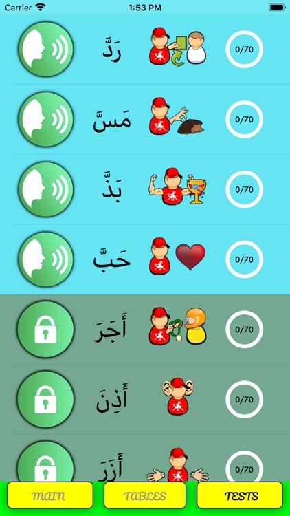 Arabic verbs - tests 2