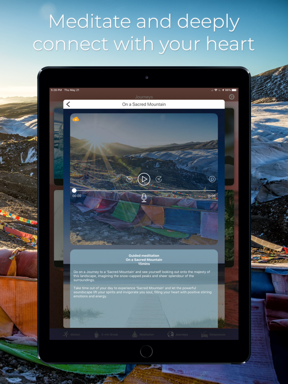 Mindimension: Meditation iPad screenshot 5 - Health & Fitness app
