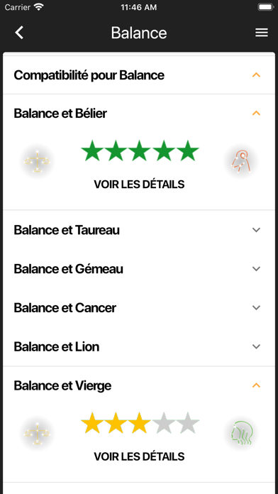 Screenshot #3 pour Horoscope de l'Amour!