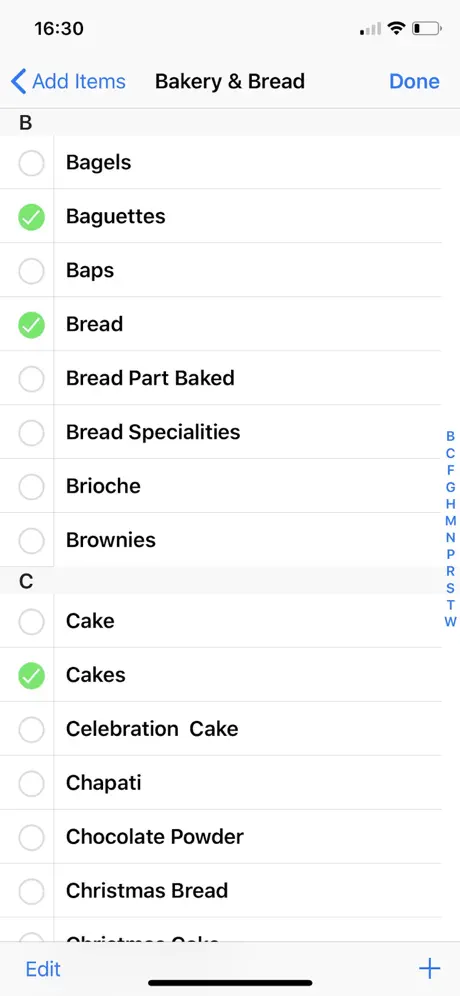 Grocery & Shopping List