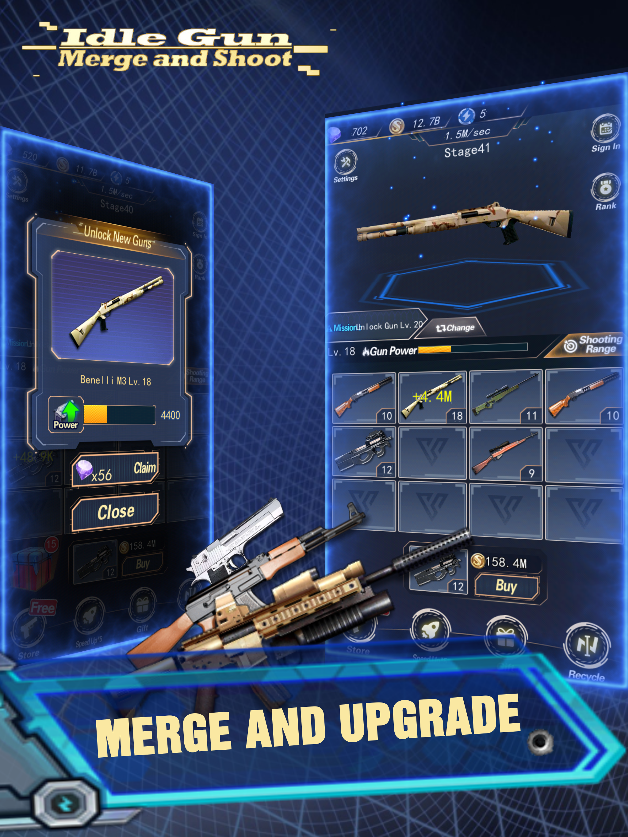 Idle Gun-Merge and Shoot screenshot 8