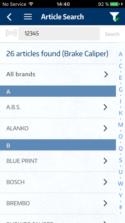 TecDoc Catalogue Mobile