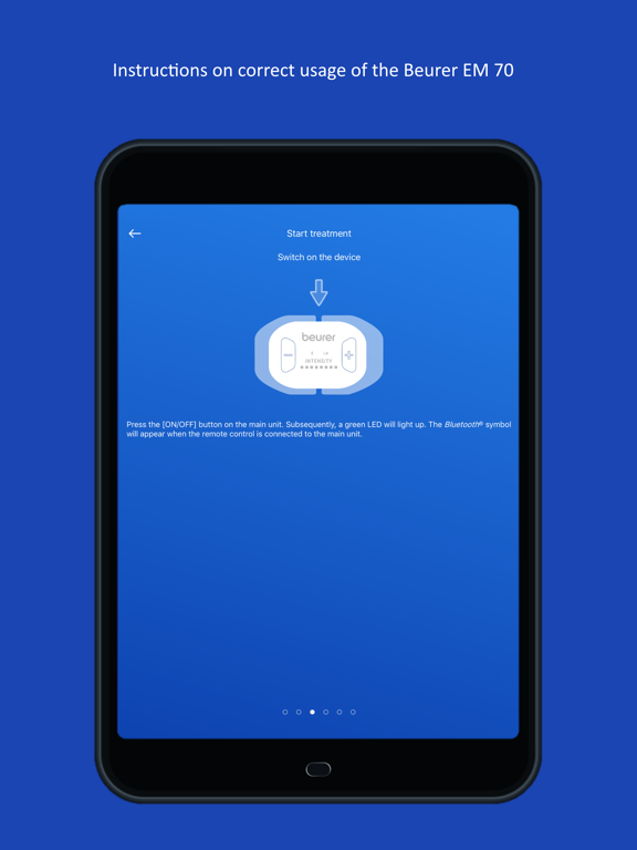 beurer PainAway iPad screenshot